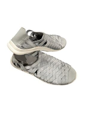 Merrell Flora Kye Performance Silver Gray Woven Slip-On Round Toe Sneakers 9.5